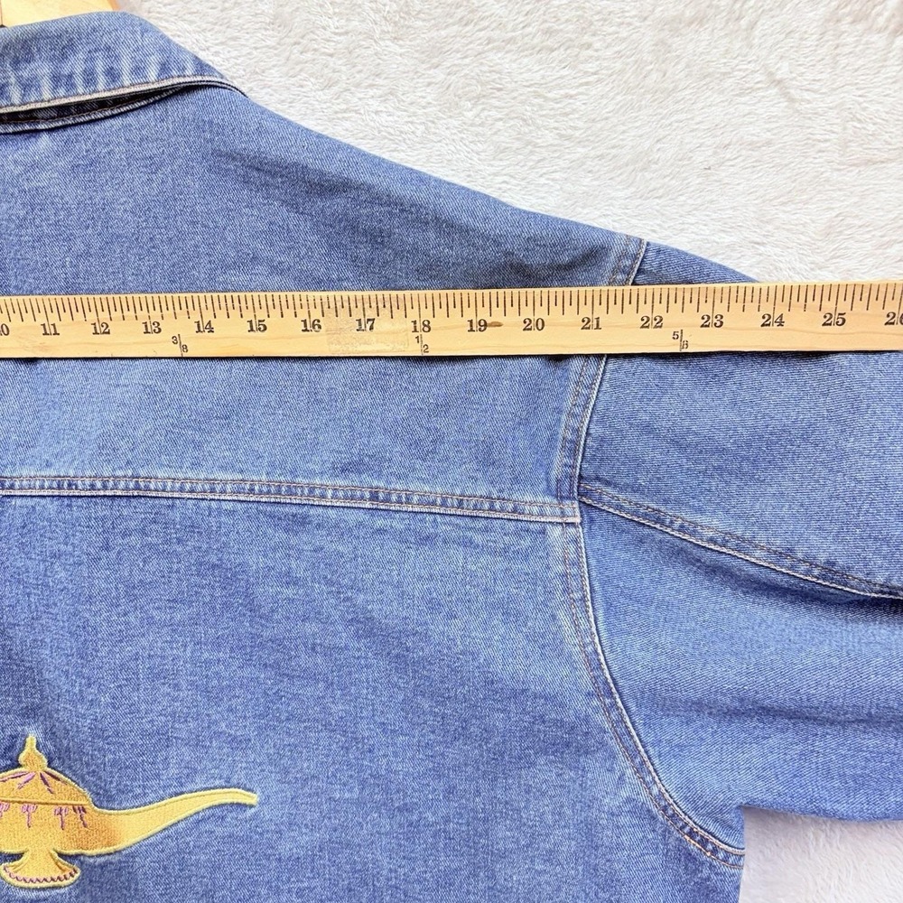 Vintage Aladdin Las‎ Vegas Hotel Casino Denim Jacket XXL Blue Genie Lamp Trucker - Picture 4 of 12